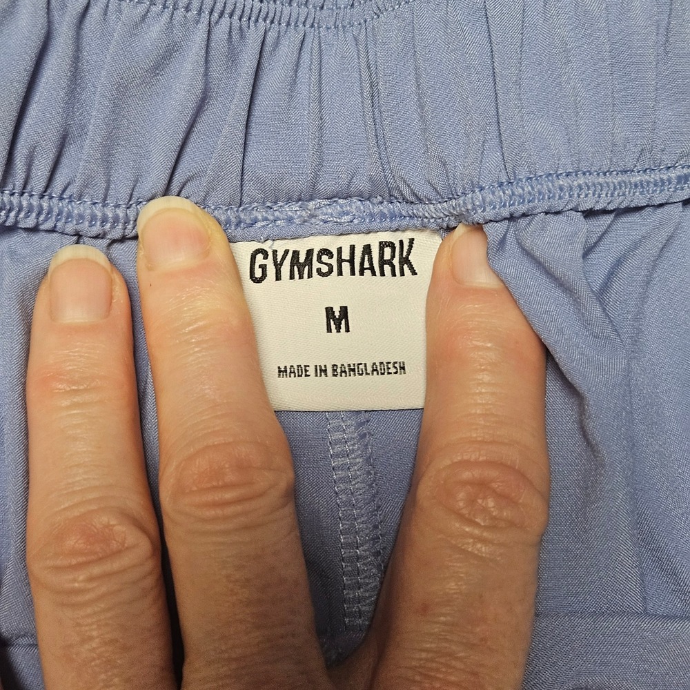 Gymshark Training Shorts Women Size Medium Blue Dolphin Hem Activewear Workout - Picture 3 of 6